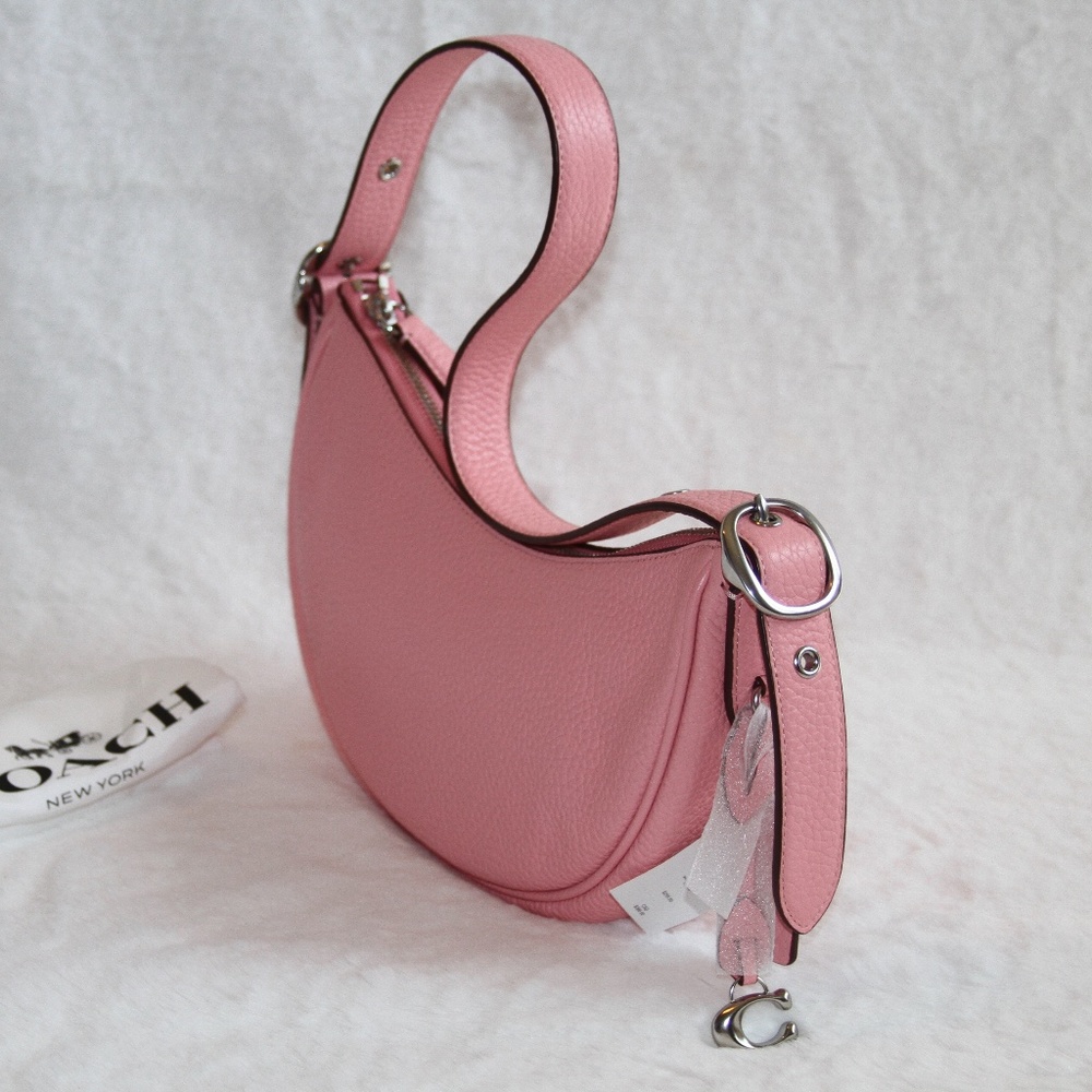 NWT COACH Luna Shoulder bag Pink Leather Purse Handbag - Picture 5 of 8
